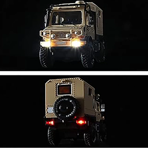 ماشین اسباب بازی بنز ارتشی نخودی طرح نفربر جنگی مدل یونیماگ Unimog 1:24 Car Model_اسباب بازی